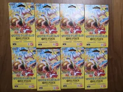 One Piece Adventure on Kami's Island OP15-EB04 Lot of x8 Sealed Single Packs - Image 1