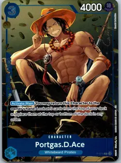Portgas.D.Ace (Tin Pack Set Vol. 2) PR One Piece Promotion Cards P-074 NM - Image 1