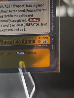 Digimon TCG Card Game Unique Emblem: Narrative Ronde P-229 Promo Box Topper NM - Image 2