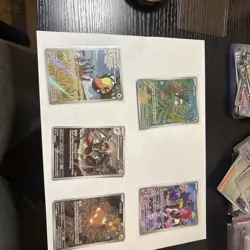 Pokemon Card Lot 5 EN IR bolt Dr farigiraf basculin rockets murkrow bisharp mint - Image 2