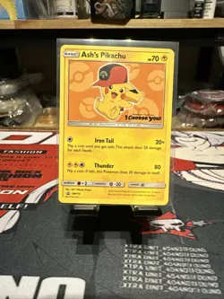 Pokemon Ash's Pikachu SM110 SM Promo 2017 Regular Basic Card - Image 1
