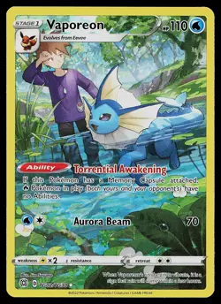 Pokemon Card - Vaporeon Brilliant Stars TG02/TG30 Ultra Rare - Image 1