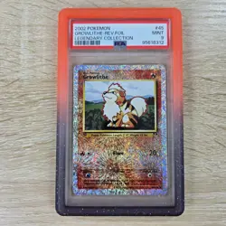 PSA 9 MINT Growlithe 45/110 Legendary Collection Reverse Holo WOTC Pokemon Card - Image 1