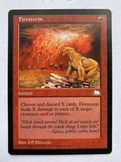 Firestorm - Weatherlight - MTG - Reserved List - LP - Magic the Gathering - Image 1