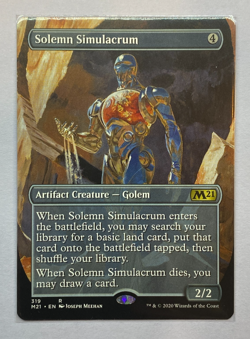 MTG - Core Set 2021 - Solemn Simulacrum - Borderless - NM - Image 1