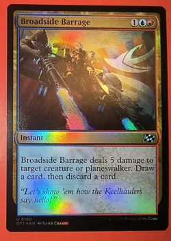 MTG, AETHERDRIFT: BROADSIDE BARRAGE, DFT, FOIL, UNCOMMON #0192, NM - Image 1