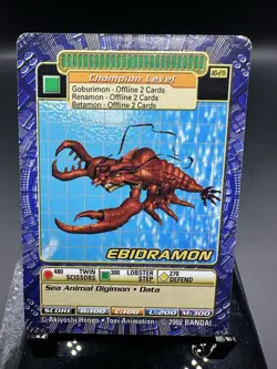 Ebidramon BO-276 Digimon Digi-Battle Series 6 Card - Image 1