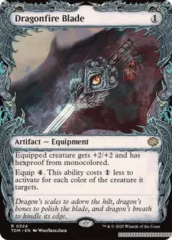Dragonfire Blade (Showcase) [TDM - 324] - NM [Normal] TCG MTG - Image 1