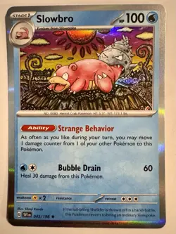 Pokemon Scarlet Violet Base SV1 Holo Rare 043/198 Slowbro - Image 1