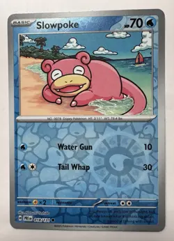 Slowpoke 018/131 - Prismatic Evolutions Reverse Holo Pokemon - Image 1