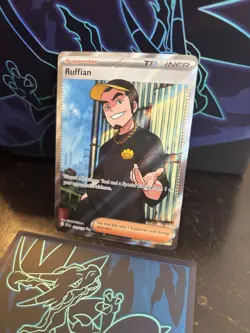 Pokemon Ruffian 181/159 : Journey Together Ultra Rare Holo Trainer-Supporter NM - Image 3