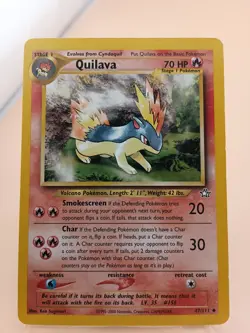 QUILAVA 47/111 UNCOMMON NEO GENESIS POKEMON UNLIMITED MP - Image 1