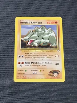 Pokemon Gym Heroes "Brock's Rhyhorn" 22/132 / Regular Rare / Near Mint - Image 1