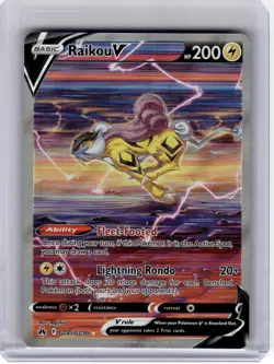 2023 Pokemon—Raikou V #GG41/GG70 Crown Zenith: Galarian Gallery—Ultra Rare Holo - Image 1