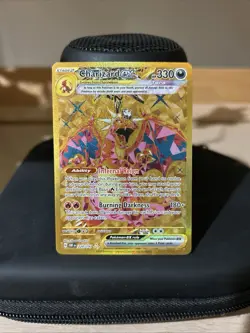 Pokemon TCG Charizard ex Obsidian Flames 228/197 Gold Hyper Rare LP - Image 2