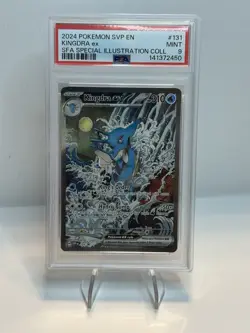 2024 POKEMON SVP EN-SV BLACK STAR PROMO #131 KINGDRA EX PSA 9 - Image 1