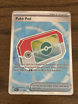 Poke Pad 113/088 Full Art Ultra Rare Mega Evolution: Perfect Order Pokemon TCG - Image 1