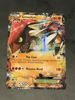 Pokemon TCG Groudon-EX XY XY42 Holo Promo Card Near Mint Condition - Image 1