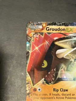 Pokemon TCG Groudon-EX XY XY42 Holo Promo Card Near Mint Condition - Image 2
