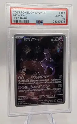 PSA 10 Mewtwo AR 183/165 SV2a Pokemon 151 Japanese - Image 1