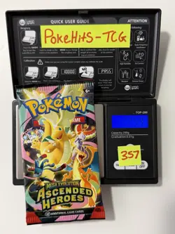 (HEAVY)🔥 22.54g Pokemon TCG Ascended Heroes Booster Pack Factory Sealed✅ - Image 1