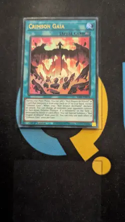 RA05-EN070 Crimson Gaia Ultra Rare 1st Ed YuGiOh - Image 1