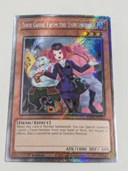 Tour Guide From The Underworld (Alternate Art) Platinum Secret Rare Yugioh - Image 1