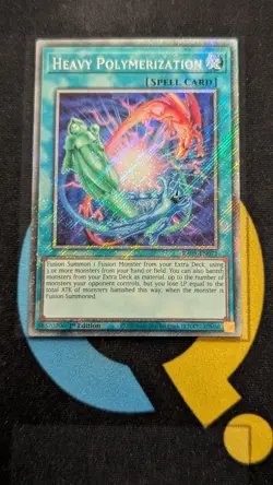 RA05-EN071 Heavy Polymerization Platinum Secret Rare 1st Ed YuGiOh - Image 1