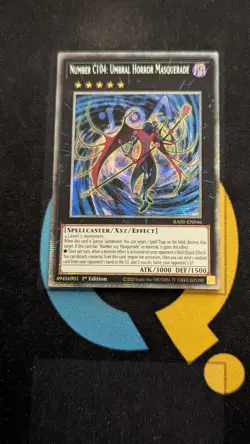 RA05-EN046 Number C104: Umbral Horror Masquerade Starlight Rare 1st Ed YuGiOh - Image 1