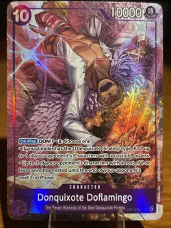 One Piece TCG Donquixote Doflamingo OP14-069 SR Alt Art Azure Sea's Seven NM/M - Image 1