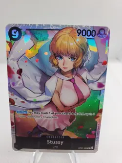 Stussy Super Rare OP07-085 SR 500 Years In The Future One Piece TCG English - Image 1
