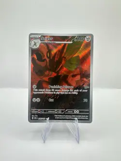 Pokemon Scizor 205/197 SV03 Obsidian Flames Illustration Rare Holo 140 HP Card - Image 1