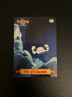 1999 Topps TV6 Geodude #74 Pokemon Card TCG Vintage Rare Regular LP/NM - Image 1