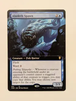 Magic: The Gathering MTG Baldur's Gate #612 Aboleth Spawn (Extended Art) - Image 1