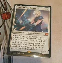 Cloud, Midgar Mercenary Final Fantasy MTG MINT 🔥 - Image 1