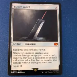 Magic: The Gathering Buster Sword Artifact Equipment FFVII 2025 Wizards 0255 - Image 1