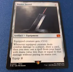 Magic: The Gathering Buster Sword Artifact Equipment FFVII 2025 Wizards 0255 - Image 3