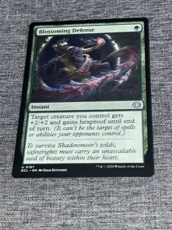 Blossoming Defense [Lorwyn Eclipsed] Magic - MTG ECL 0167 NM Regular - Image 1