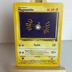 Magnemite 060/082 Team Rocket Unlimited Regular Common Pokemon Moderate Play+ - Image 1