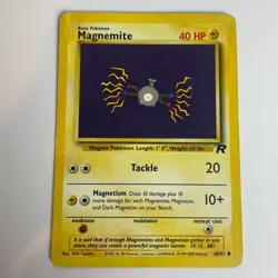 Magnemite 060/082 Team Rocket Unlimited Regular Common Pokemon Moderate Play+ - Image 3