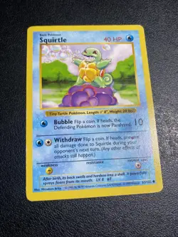 Pokemon Squirtle TCG Base Set Shadowless 63/102 (4) - Image 1