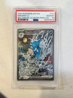 2024 POKEMON PROMO SPECIAL ILLUSTRATION COLL #131 KINGDRA EX PSA 10 - Image 1