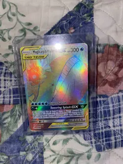 Pokemon Magikarp & Wailord GX TAG TEAM Full Art Secret Rare SM-Team Up Holo - Image 1