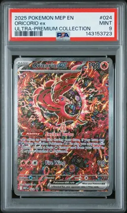 2025 POKEMON MEP PROMO ULTRA-PREMIUM COLLECTION #024 ORICORIO EX PSA 9 - Image 1