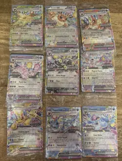 Pokemon Prismatic Evolutions COMPLETE SET Surprise Box Stamped Promos - SEALED - Image 1