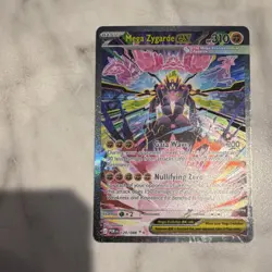 Pokemon TCG Mega Zygarde EX 120/088 POR Full Art Rare Holo 310HP Fighting - Image 1