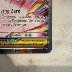 Pokemon TCG Mega Zygarde EX 120/088 POR Full Art Rare Holo 310HP Fighting - Image 3