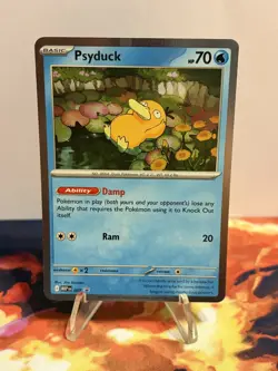 Pokemon TCG Psyduck MEP Black Star Promo #007 Cosmo Holo Mega Evolution - Image 3