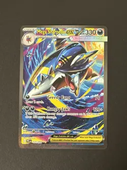 Pokemon TCG Phantasmal Flames 127/094 Mega Sharpedo EX Special Illustration - NM - Image 1