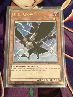 YUGIOH D.D CROW QUARTER CENTURY SECRET RARE RA02-EN002 - Image 1